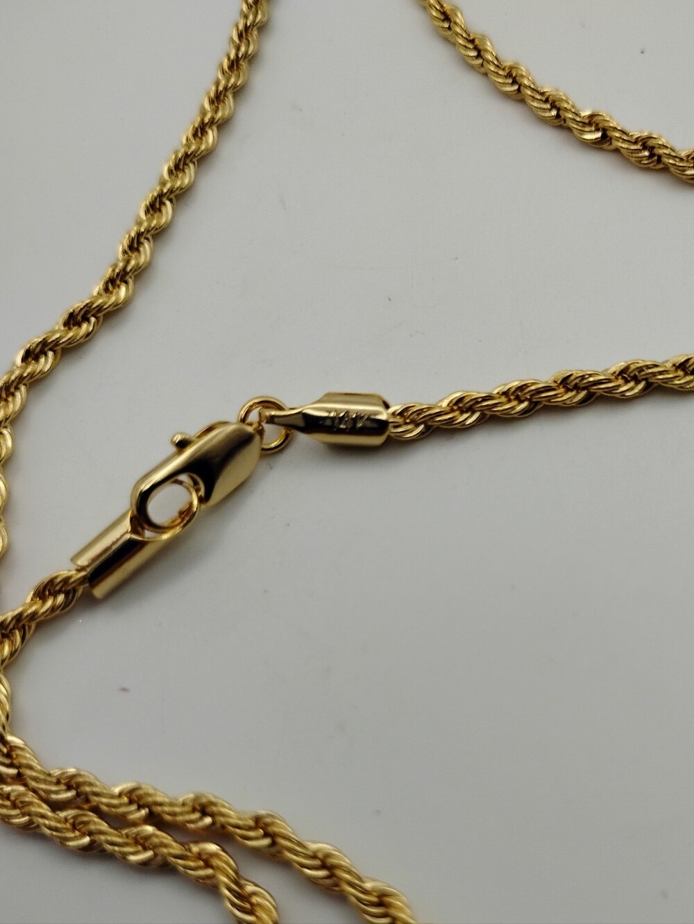 Gucci Gold Heart Pendant On A 14K Gold Rope Necklace with Pink&Clear Crystals - Picture 3 of 4